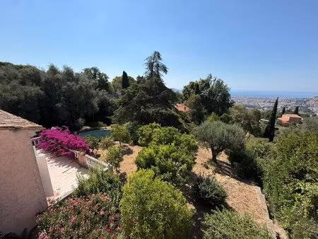 nice gairaut – villa provençale avec vue mer  piscine  terrain de 2 000 m² et garage de...