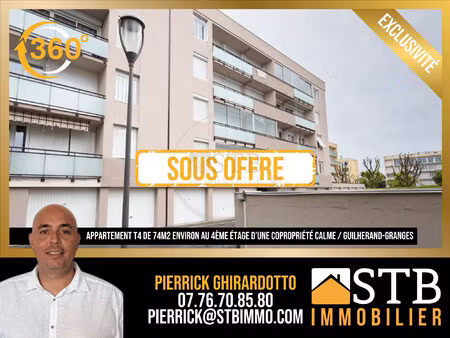 achat appartement 4 pièces 74m² guilherand granges 07500