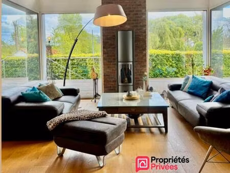 condette  maison d'architecte ossature bois  beaux volumes et environnement privilégié