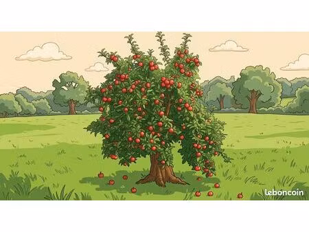 terrain agricole avec verger – (prêt à usage)