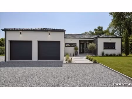 maison contemporaine avec double garage