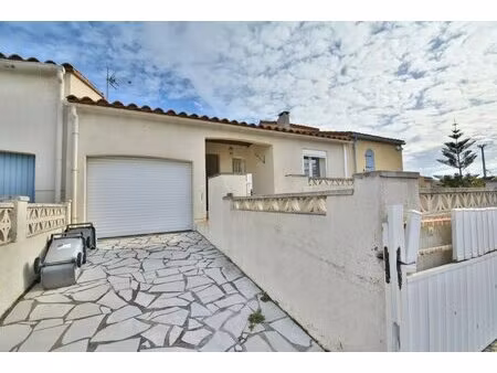a vendre - villa traversante - plain pied - 3 pieces - garage - canet en roussillon -...