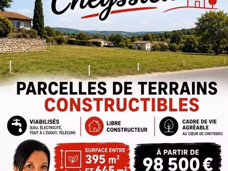 en vente terrain non constructible – 107 500 € |cheyssieu