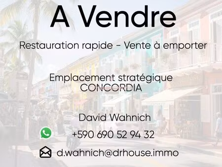 à vendre - fonds de commerce de restauration à emporter - saint-martin en partie...