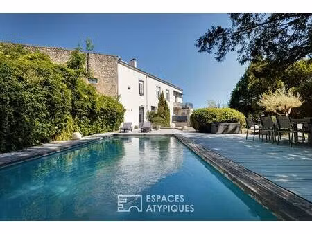 maison bourgeoise rénovée avec piscine sur les bords de saône