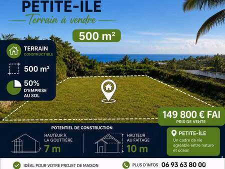 terrain constructible à vendre