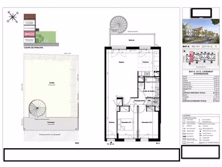 vente appartement 3 pièces 67 m² à cabourg (14390)  309 000 €
