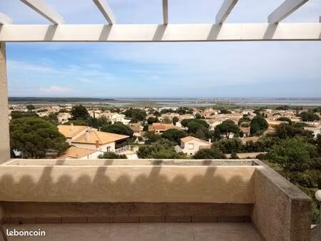 villa meublée t3 vue sur mer - location annuelle