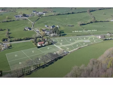 vente terrain 1100 m² à bouelles (76270)  45 000 €