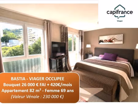 vente viager 3 pièces 82 m² à bastia (20200)  26 000 €