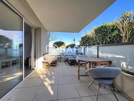 t3 de 60 m2 – terrasse 17 m² sans vis-à-vis et garage fermé