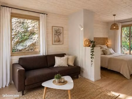 studio meublé près de sophia antipolis cadre naturel et calme  idéal pour étudiant ou alte