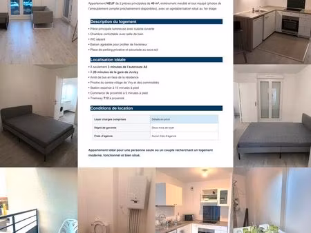 location meublée 2 piéces
