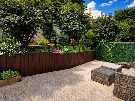 appartement avec terrasse et jardin privatif arboré – résidence récente à thiais