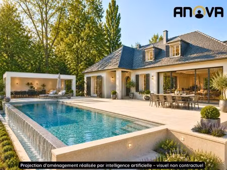 villa d'exception à finaliser sur 38 ares – piscine à déb
