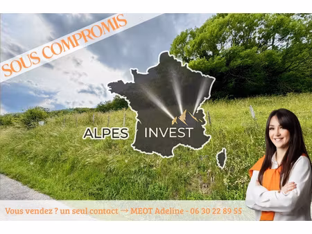 la croix de la rochette terrain 1260m2 dont 860m2 constructi