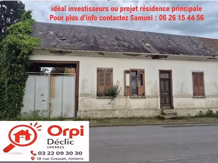 vente maison 2 pièces 70 m² à beauquesne (80600)  77 000 €