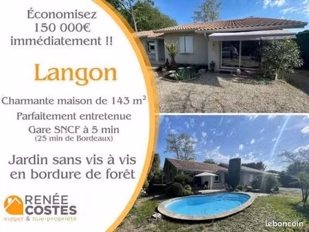 maison en viager 6 pièces 143 m²