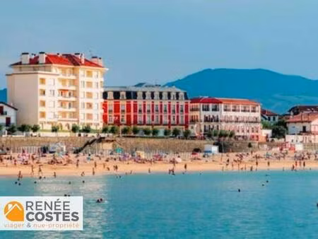 vente en nue propriété - f73-h73 ans - st jean de luz (64500)