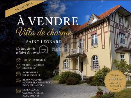 exclusivité – villa de charme à saint-léonard