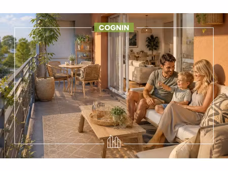 vente appartement neuf 3 pièces 65m2 cognin - 305200 € - surface privée