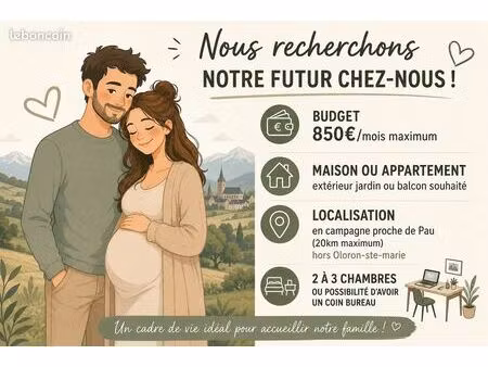 recherche maison/appart - pau alentour