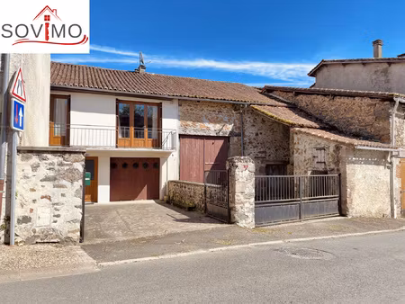 maison de village sur sous sol avec grange  cour et jardin