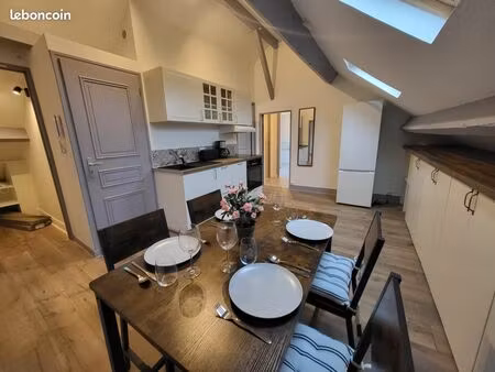 appartement meublé 56 m² — lumineux  rénové  traversant — disponible fin juin