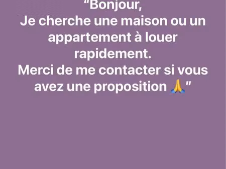 je cherche un maison  urgent