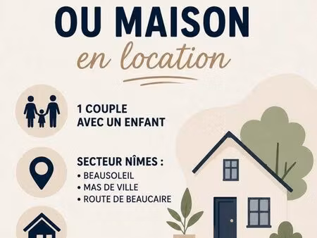 cherche location à nîmes