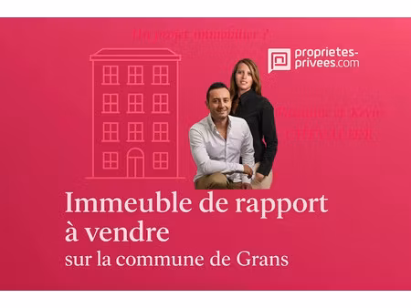 vente immeuble 180 m² grans (13450)
