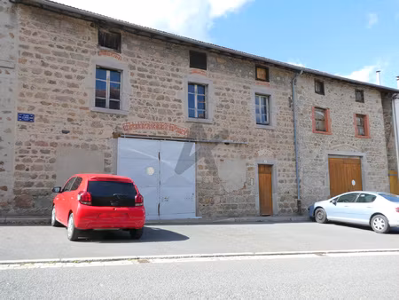 grand batiment en pierres aménageable avec terrain attenant.