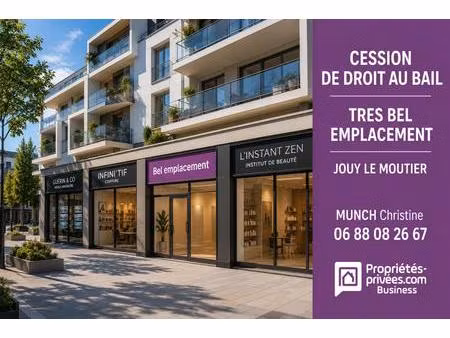 jouy le moutier - local commercial 100m2 - tres bel emplacement