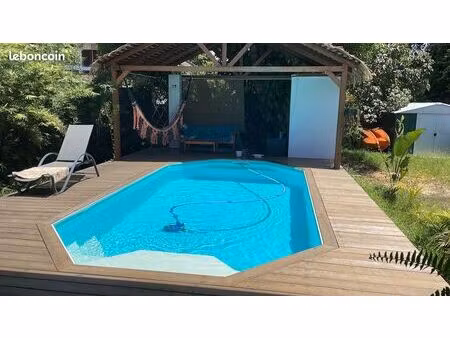 du 6 au 27 juillet : loc maison+piscine à montjoly + soin animaux