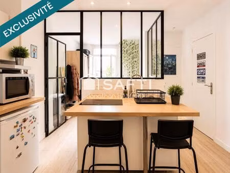 île de nantes – superbe t2 lumineux esprit loft avec balcon