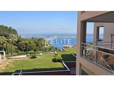 appartement 2 pièces de 36 m² – vue mer panoramique – piscine & parking – theoule-sur-mer