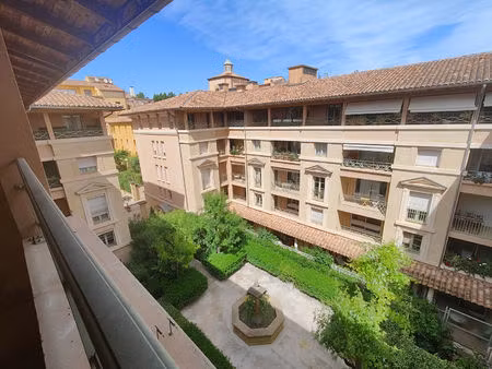 t4 de standing non meublé - cours mirabeau - terrasse  climatisation & parking