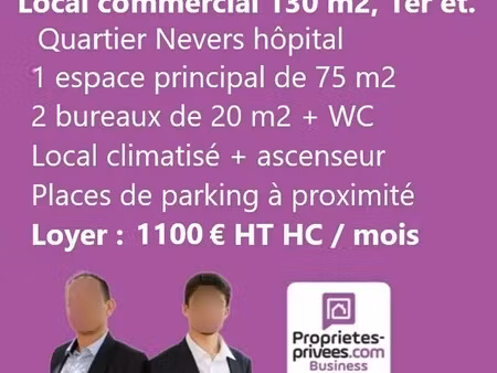 location bureaux 130 m²