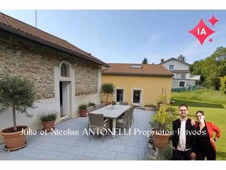 la fouillouse (42480) maison en pierre 212m² habitables 6 chambres garage et jardin