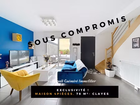 nouveaute ! maison 4 pièces 80 m² en parfait état - clayes 35590