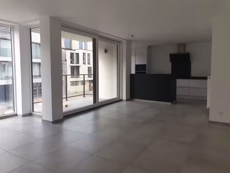 volledig opgeschilderd nieuwbouwappartement met twee slaapkamers en twee terrassen
