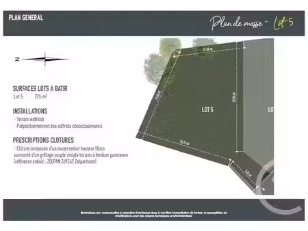 terrain à vendre - 728 m2 - cauterets - 65 - midi-pyrenees
