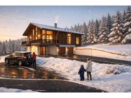 chalet neuf - vue mont blanc