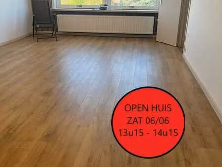 open huis zaterdag 06/06 van 13u15 tot 14u15. perfect ins...