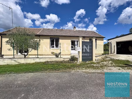 maison de plain-pied avec 2 chambres  un jardin et un garage à vendre à châtenay-sur-seine