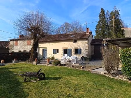 87140 nantiat - maison en pierres de 90 m²  à vendre