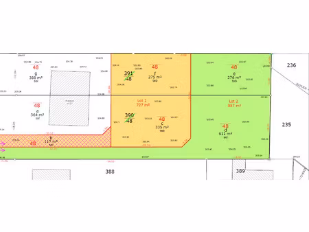 terrain constructible 8 ares 87 - colmar quartier sainte mar