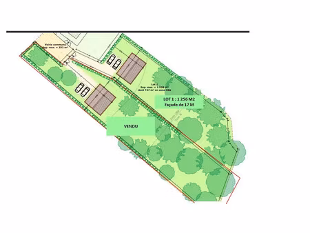 vente terrain 1256 m² à pommeuse (77515)  95 000 €