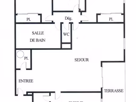 a vendre eysines proche caudéran  t4 de 89m² en rez-de-jardin