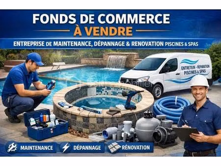 fonds de commerce – entretien  dépannage et rénovation de piscines & spas alpes-de-haute-p